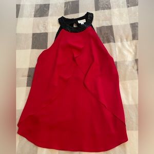 Red and Black Sequins Top. Perfect for summer!
